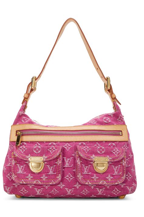 louis vuitton denim bag pink|louis vuitton pink shoulder bag.